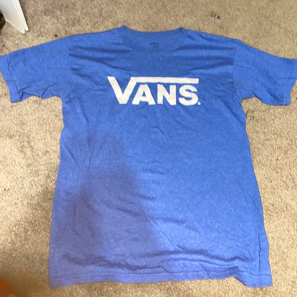 Mens small, light blue, vans t shirt. Lightly used.